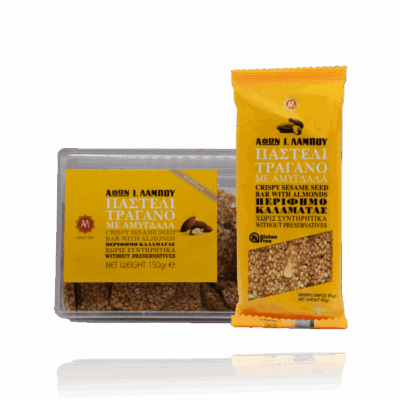 Παστέλι Τραγανό με Αμύγδαλα